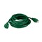 Northlight Three-Prong Outdoor Extension Power Cord with Single Outlet End Connector - 20' - Green